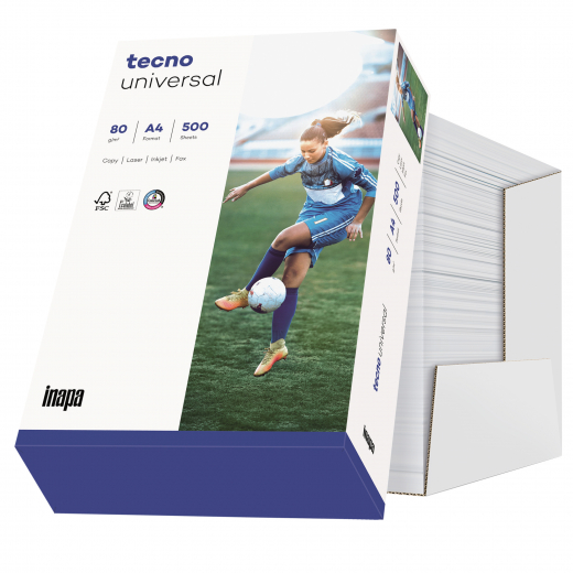 inapa tecno Kopierpapier Universal 2100077586 A4 80g 2.500Bl., - 110030501