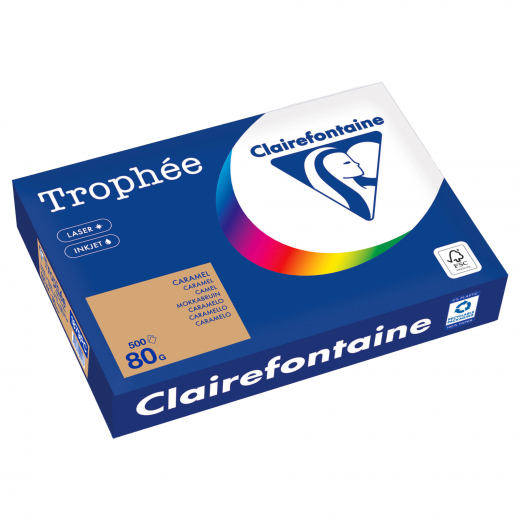 Clairefontaine Kopierpapier 1879PC A4 80g camel 500Bl, - 110084123