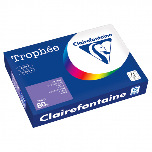 Clairefontaine Kopierpapier 1786PC A4 80g violett 500Bl, - 110084140