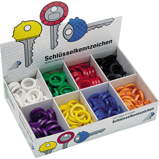 WEDO Schlüsselkennring 2628008 Kunststoff sortiert 200 St./Pack.,