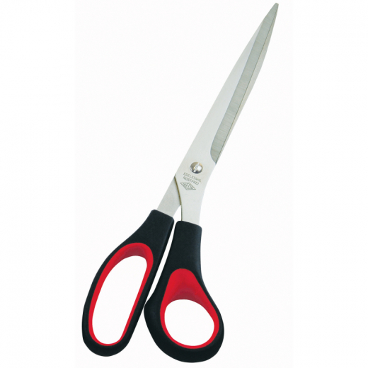 WEDO Schere 97610 25,5cm Edelstahl Softgriff schwarz/rot, - 62098037