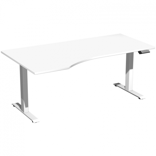 Geramöbel Tisch Elevate Basic li 1800x1000x730-1230mm ws/ws, - 810070501