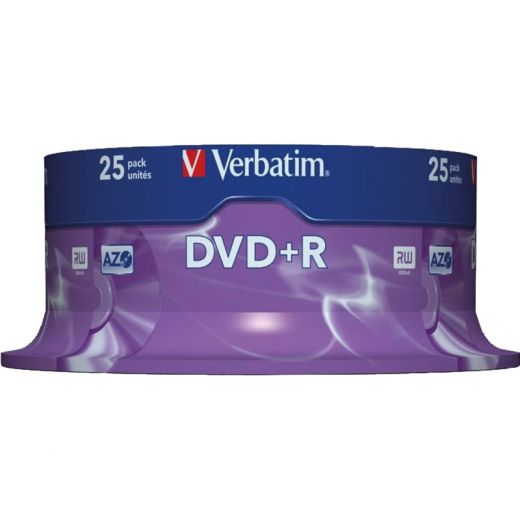 Verbatim DVD+R 43500 16x 4,7GB 120Min. Spindel 25 St./Pack., - VER43500