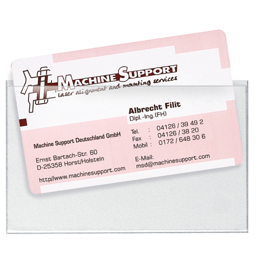 Veloflex Visitenkartentasche VELOCOLL 2209100 PP tr 100 St./Pa, - VEO2209100