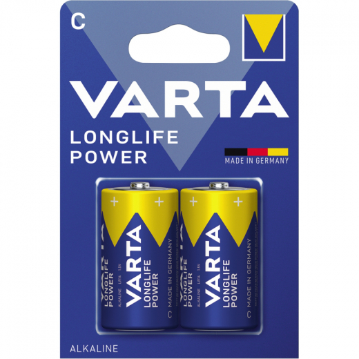 Varta Batterie Longlife Power 04914121412 C 1,5V 2 St./Pack., - VAR04914