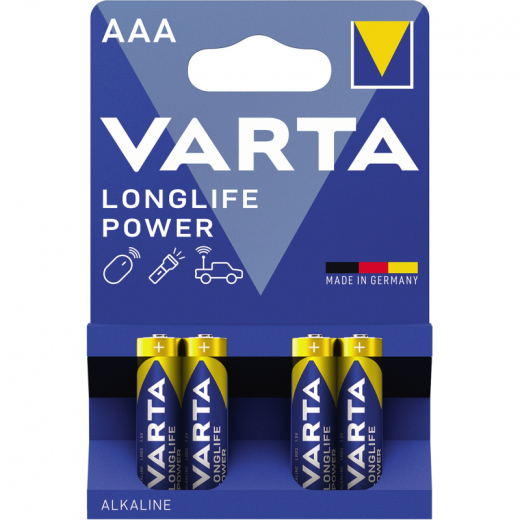 Varta Batterie Longlife Power 04903121414 AAA 1,5V 4 St./Pack., - VAR04903