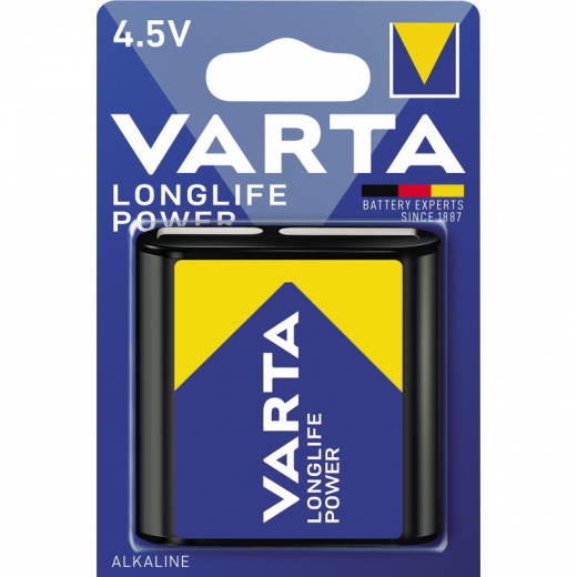 Varta Batterie Longlife Power 04912121411 3LR12 4,5V 5.900mAh, - 3060681