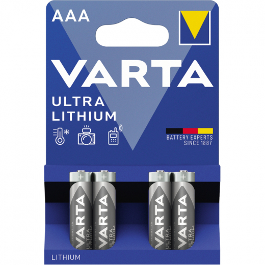 Varta Batterie 6103301404 AAA Micro 1,5V 4 St./Pack., - VAR6103301404