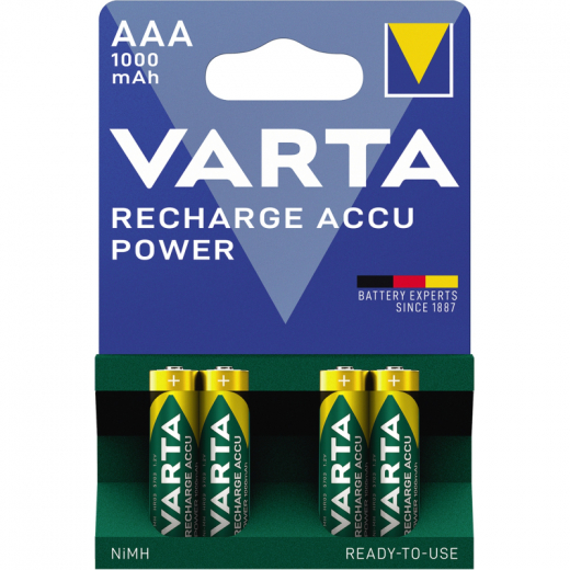 Varta Akku Professionlal 5703301404 Micro AAA 1.000mAh 4 St./Pack., - 3060554