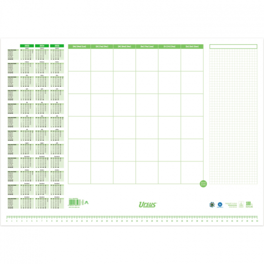Ursus Schreibunterlage 36447000 52,5x37,5cm 70g Papier weiß 30Bl.,