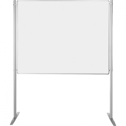 Ultradex Stellwand 747408 150x120cm beids. Whiteboard Stabfuß weiß,