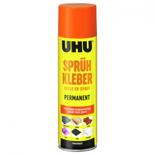 UHU Sprühkleber 46745 500ml Dose transparent,