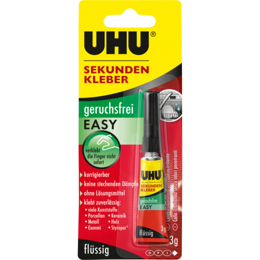 UHU Sekundenkleber EASY 46130 3g, - 742629