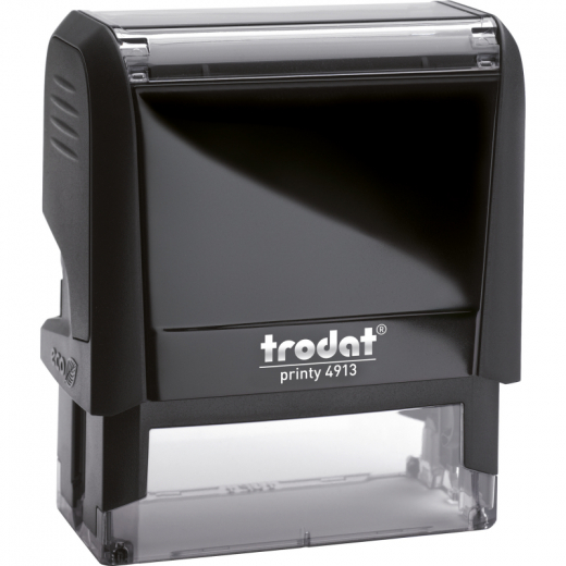 trodat Textstempel Printy 4913 6zeilig schwarz/grau,