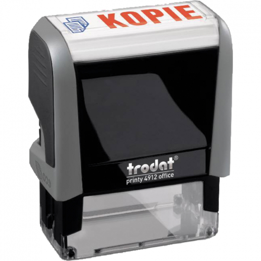 trodat Textstempel Printy 4912 KOPIE 47x10mm blau/rot, - TRO4912OFF1