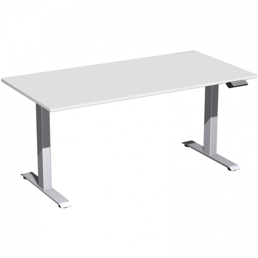 Geramöbel Tisch Elevate Plus 1600x800x630-1280mm si/lgr, - 810071581