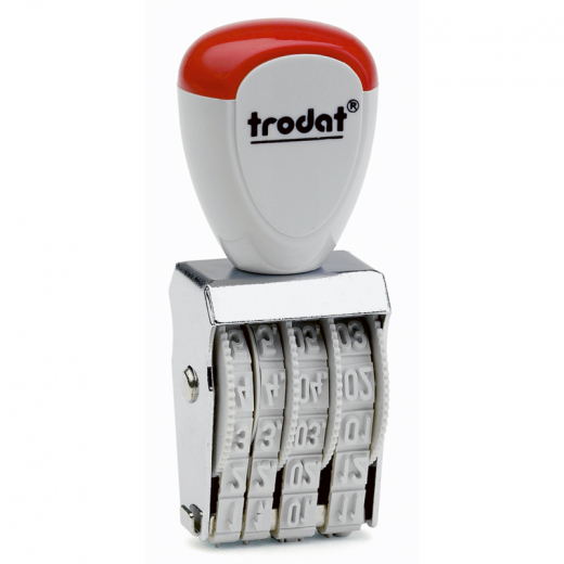 trodat Datumstempel Classic 54216 17x4mm silber,