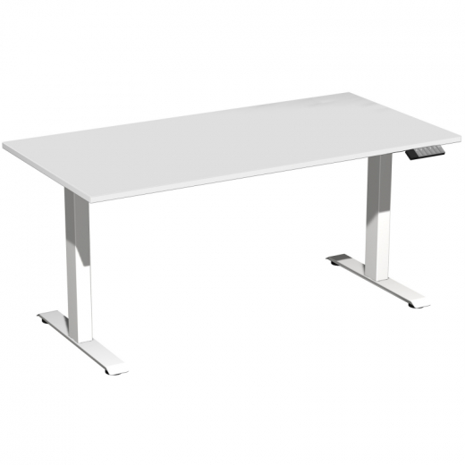 Geramöbel Tisch Elevate Plus 1600x800x630-1280mm ws/lgr, - 810071481