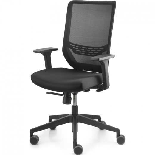 Trend Office Drehstuhl to-sync work mesh Task SC 9242 Armlehnen sw, - DAUSC9242SY1