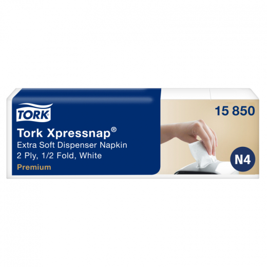 Tork Serviette Xpressnap Extra Soft 15850 2lagig ws 8x1.000 St./Pack.,