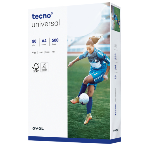 inapa tecno Kopierpaier universal 2100077513 A4 2f gel. 500 Bl.,