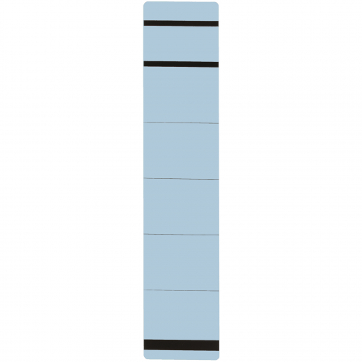 Ordneretikett schmal/kurz sk Papier blau 10 St./Pack, - 120002850