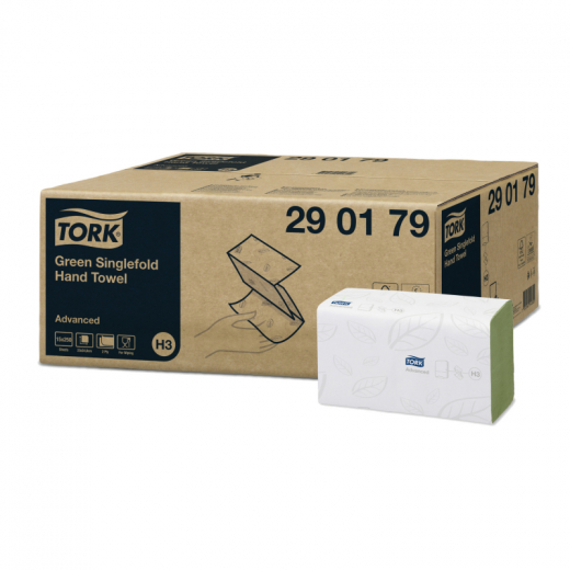 Tork Papierhandtuch Advanced 290179 25x23cm grün 15x250 Bl./Pack.,