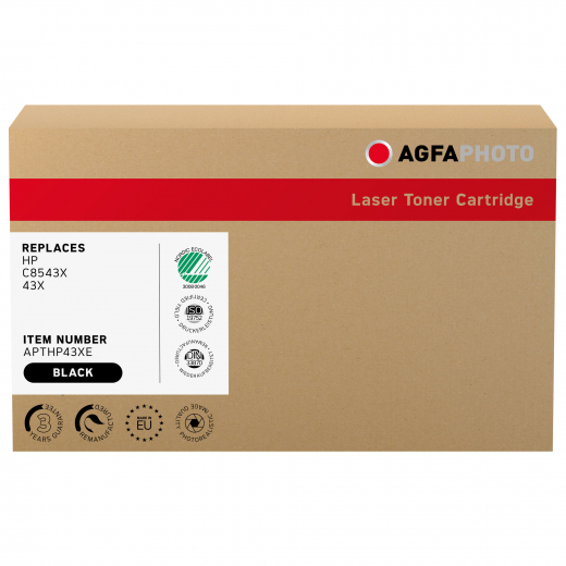 AgfaPhoto Toner APTHP43XE wie HP C8543X schwarz, - 120570990018