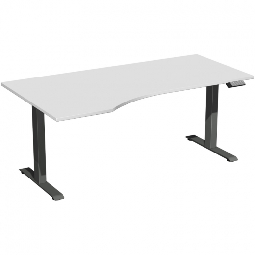 Geramöbel Tisch Elevate Plus li 1800x1000x630-1280mm an/lgr, - 810071981