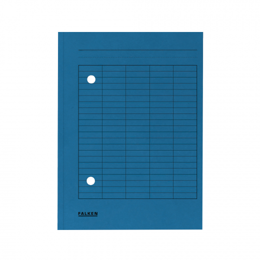 Falken Umlaufmappe 80004179 A4 2 Sichtlöcher bl 100 St./Pack., - 122014250