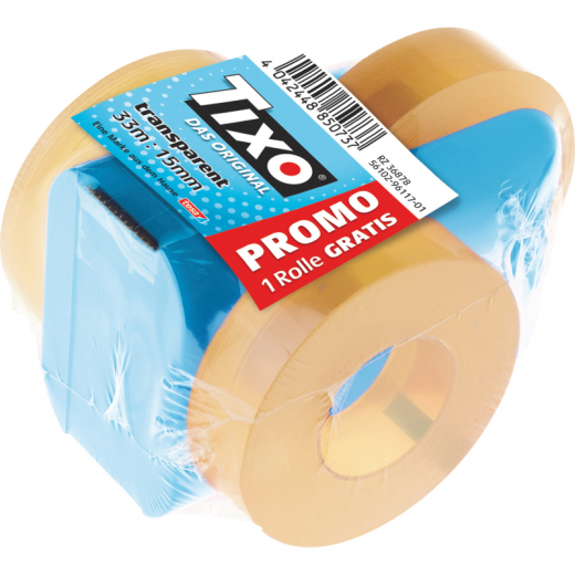 TIXO Handabroller 56102-00000-03 sortiert inkl. 1xKlebefilm, - 164005099