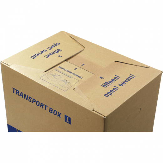 tidyPac Umzugskarton Transportbox XL TP110.002 68x35,5x35cm braun, - 28512857