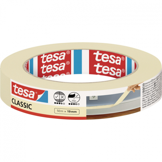 tesa Kreppband Classic 52803-00000 19mmx50m beige,