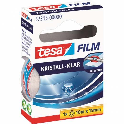 tesa Klebefilm tesafilm kristall- klar 57315-00000 15mmx10m, - BDF57315