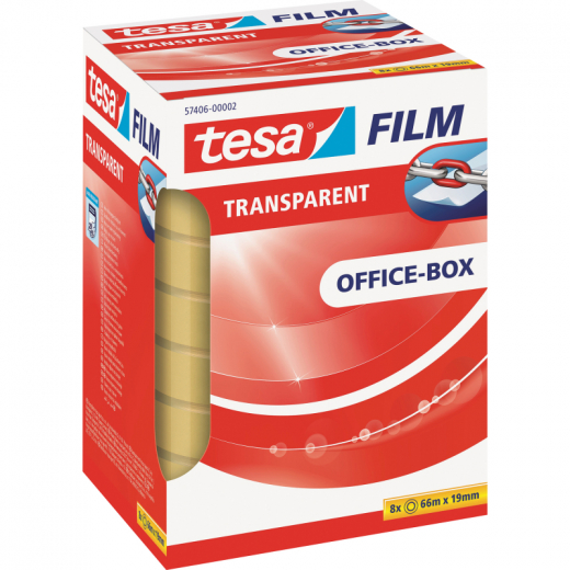 tesa Klebefilm tesafilm 57406-00002 19mmx66m tr 8 St./Pack., - BDF57406