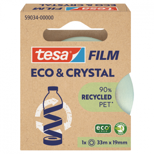 tesa Klebefilm ECO&PREMIUM 59034-00000 19mmx33m, - 472592