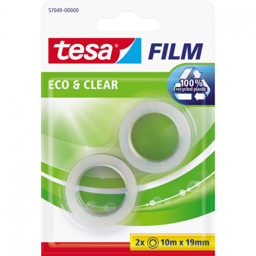 tesa Klebefilm Eco & Clear 57049-00000 19mmx10m 2St., - 164009600