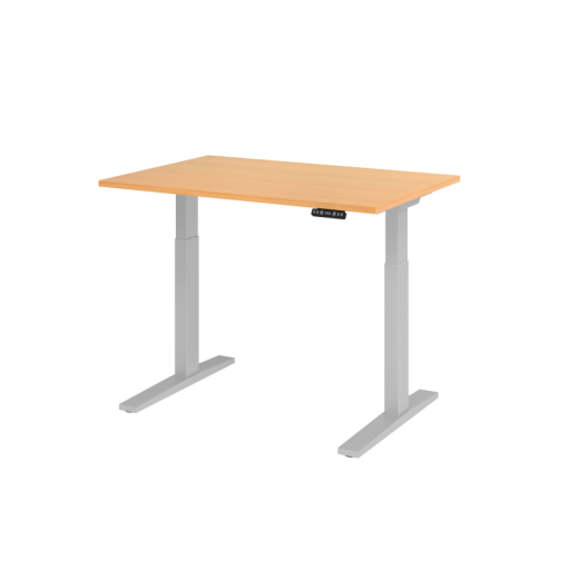 Hammerbacher Schreibt. VXMKA12/6/S el.120x80cm silber/buche, - 810019972