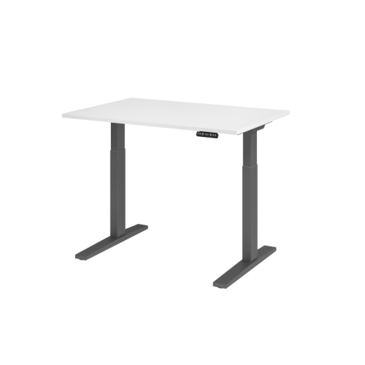 Hammerbacher Schreibt. VXMKA12/W/G el.120x80cm graphit/weiß, - 344902000