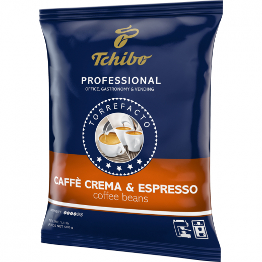 Tchibo Kaffee Professional Creme & Espresso 505485 ganze Bohne 500g, - TCH505485