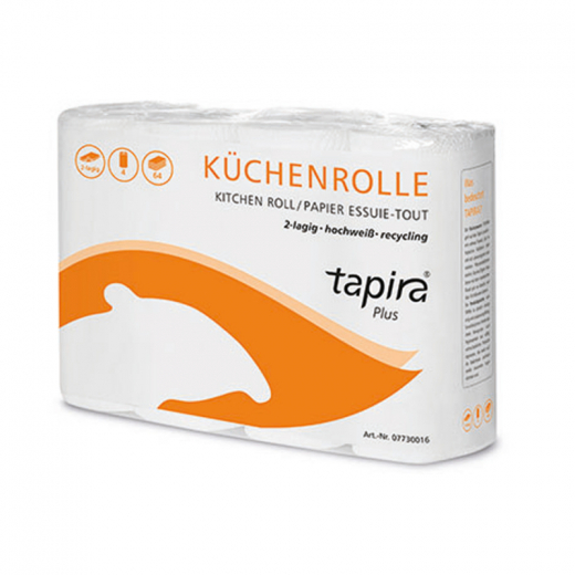 TAPIRA Küchenrolle 160631 2-lagig 64 Blatt 4 St./Pack,