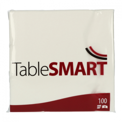 TableSMART Serviette 831103 33x33cm 2lg 1/4Falz ws 100St,