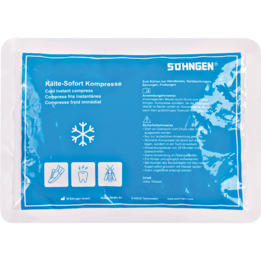 SÖHNGEN Sofortkompresse 1012042 21x15cm Kunststoff blau,