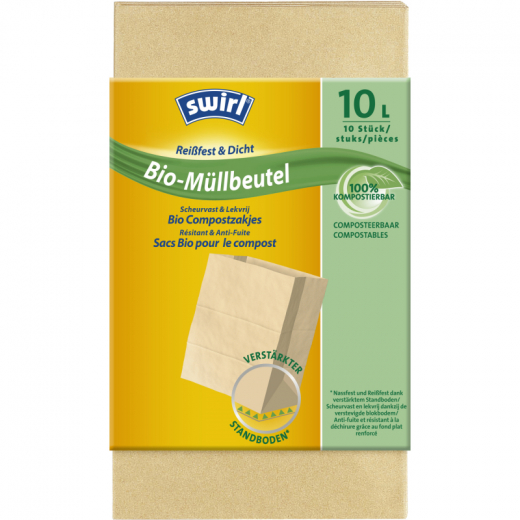 Swirl Müllsack Bioabfall 146840 Papier 10l 10St, - 445021800