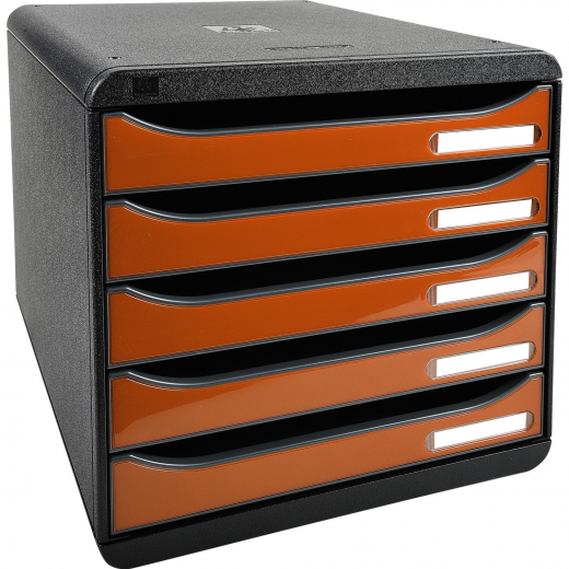 Exacompta Schubladenbox BIG-BOX PLUS 3097288D 5Sch. glo/orange, - 127024620