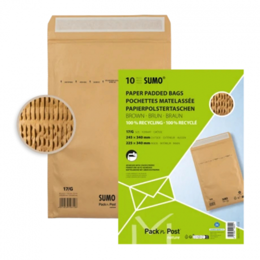 SUMO Papierpolstertasche G SU1517P010 braun 10 St./Pack.,