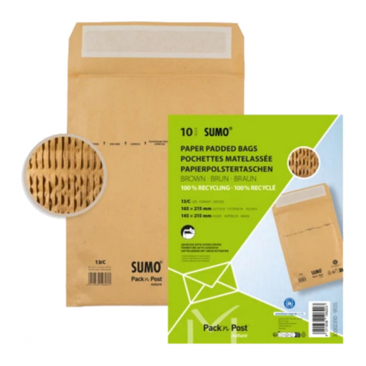 SUMO Papierpolstertasche C SU1513P010 braun 10 St./Pack.,