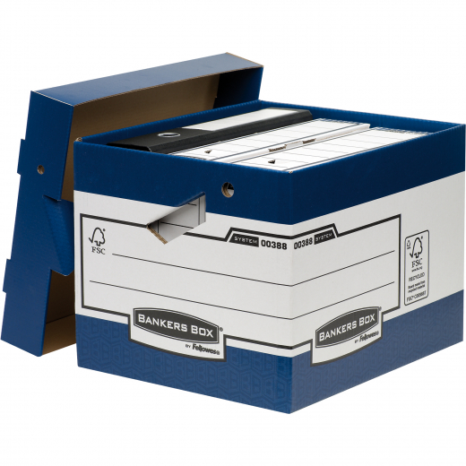 Bankers Box Archivbox Ergo Box Heavy Duty 0038801 blau, - 128014100