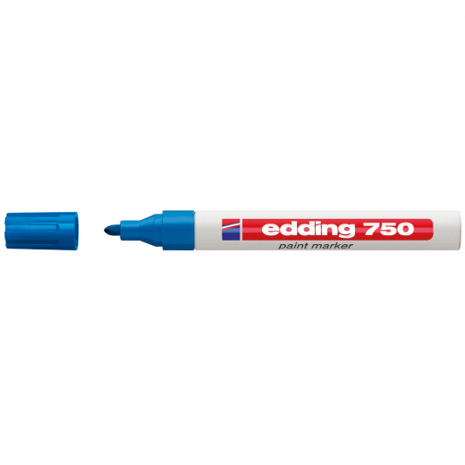 edding Lackmarker 750 4-750-9-010 2-4mm Rundspitze permanent h.blau, - 13012820