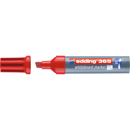 edding Whiteboardmarker 365 4-365002 2-7mm Keilspitze rot, - 13012896